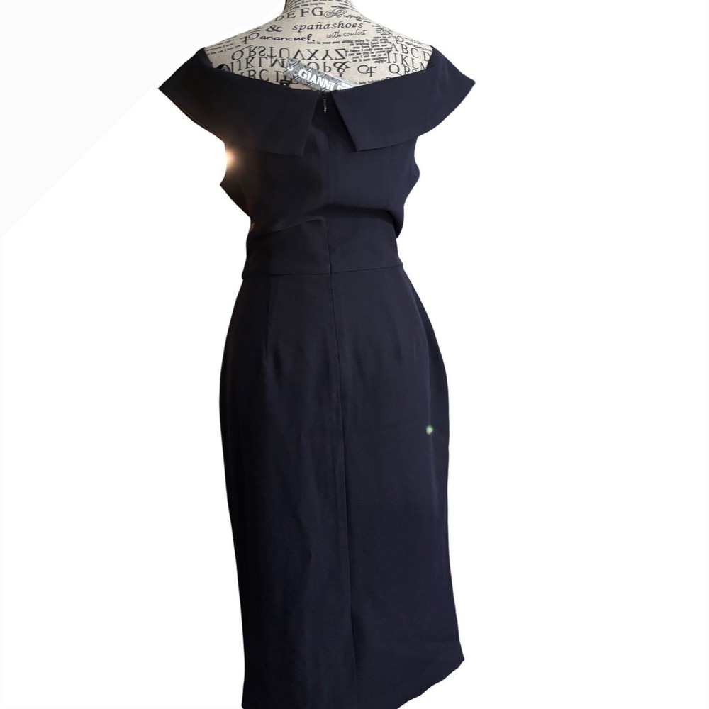 Gianni Bini Lori Black Off Shoulder Sheath Dress Size M